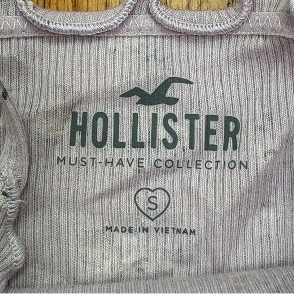 NEW Hollister Y2K babydoll ditzy ditsy floral print lettuce edge lavender cami S - Picture 15 of 16